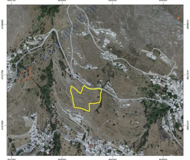 Terrain constructible sur l'ile de Tinos